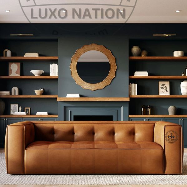 Royale Rest Leatherette Sofa – Bulk Comfort & Modern Style